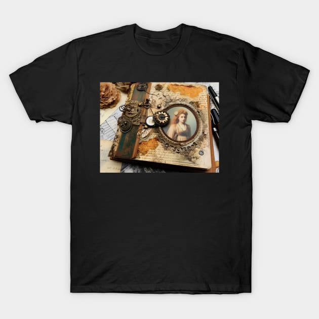 Steam Punk Journal Art T-Shirt by born30